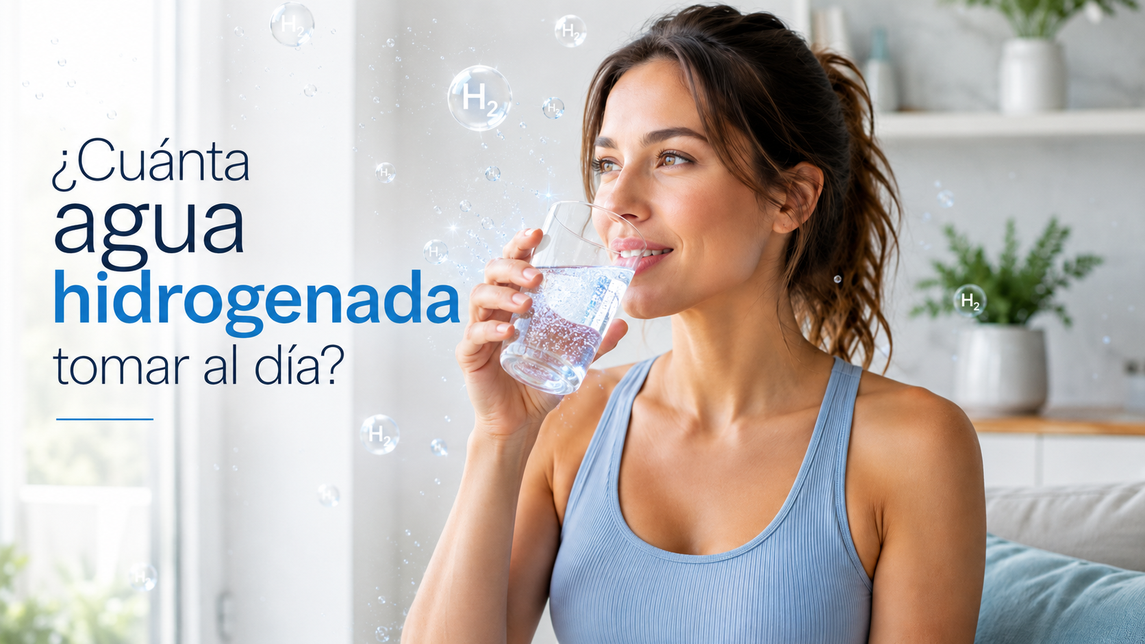 ¿Cuánta agua hidrogenada hay que tomar al día? Lo que importa de verdad es la concentración