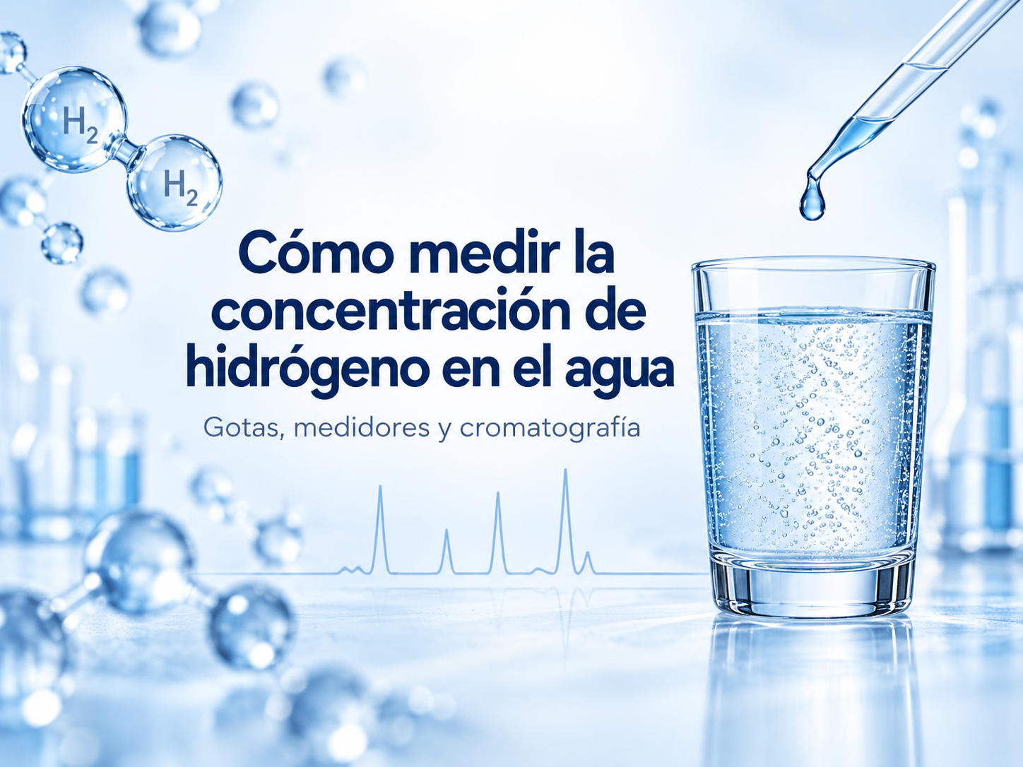 cómo medir concentración de hidrógeno en el agua