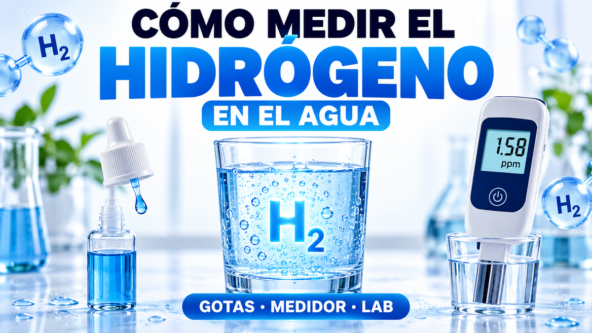 Cómo medir hidrógeno en el agua: gotas, medidor digital y cromotografía de gases
