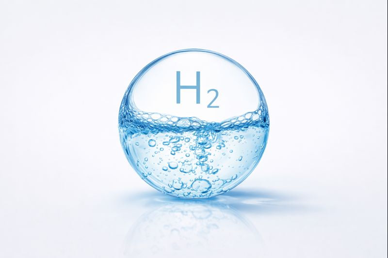 concentración de hidrógeno molecular en el agua